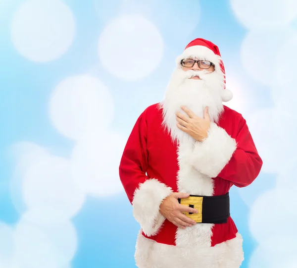 Hombre disfrazado de santa claus — Foto de Stock