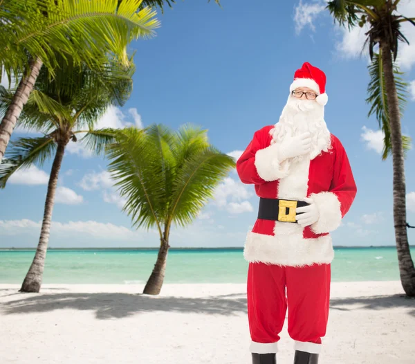 Homme en costume de Père Noël claus — Photo