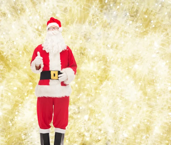 Homem em traje de santa claus — Fotografia de Stock