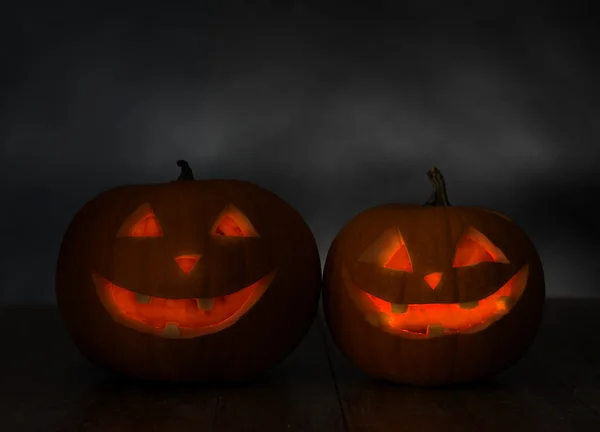 Close up of pumpkins on table — Stock Photo, Image