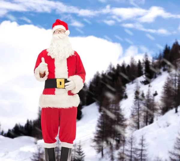 Homem em traje de santa claus — Fotografia de Stock