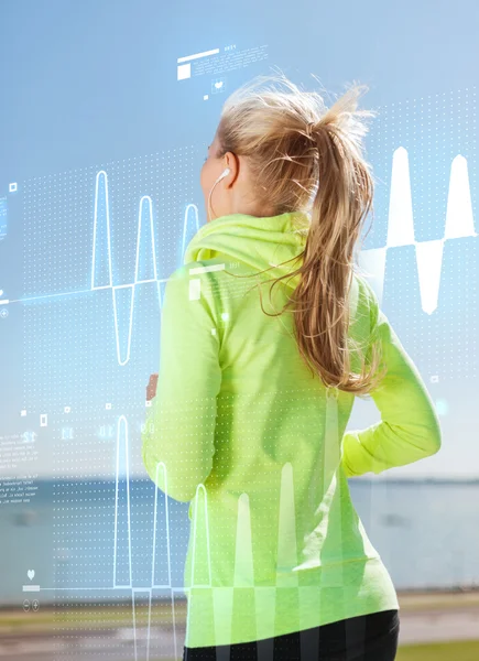 Vrouw doen uitgevoerd buiten — Stockfoto