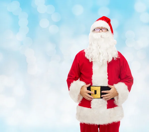 Homme en costume de Père Noël claus — Photo