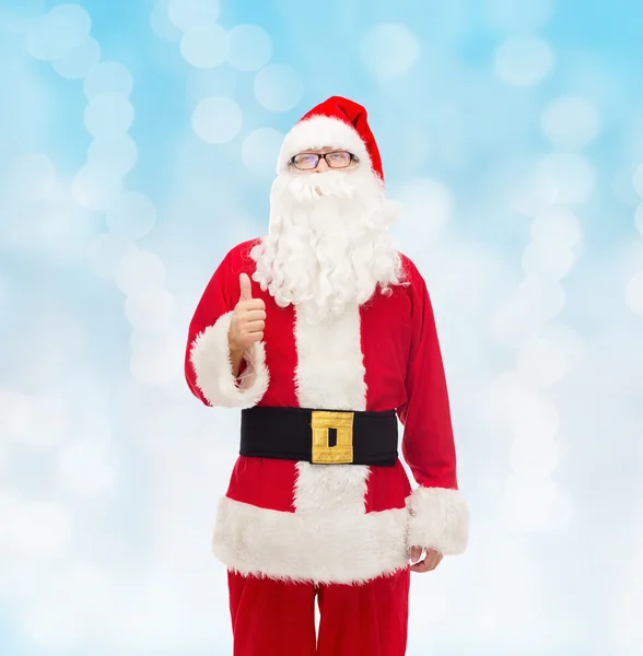 Man in costume of santa claus — Stock Photo, Image