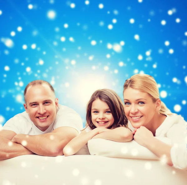 Happy family at home — Stock Photo, Image