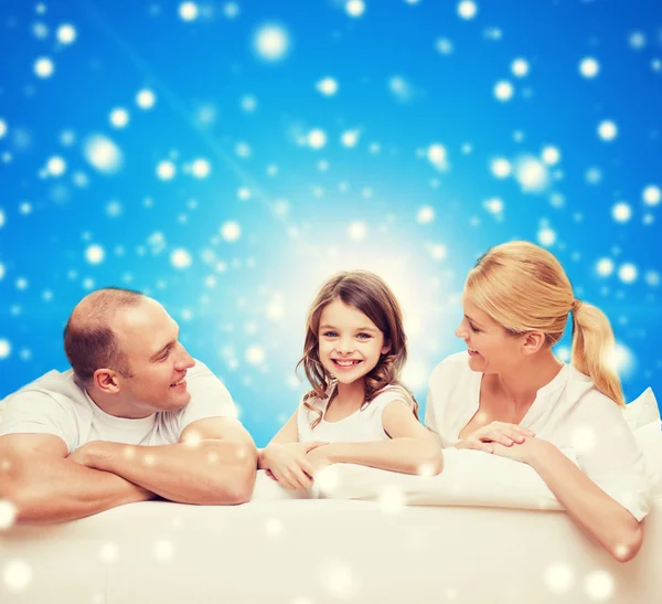 Happy family at home — Stock Photo, Image