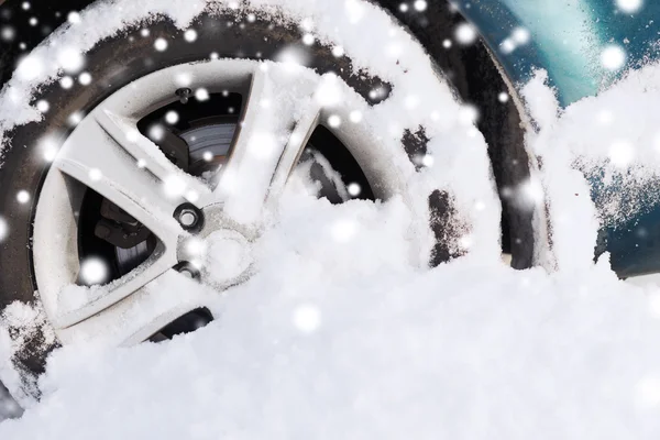 Closeup of car wheel — Stock Photo, Image