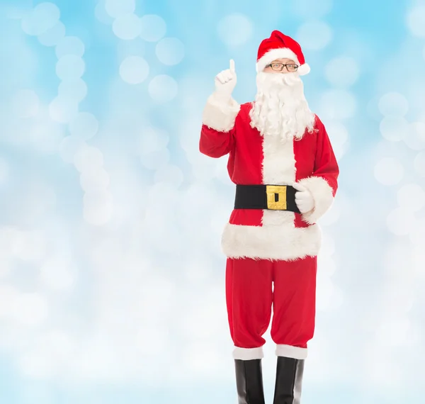 Man in costume of santa claus — Stock Photo, Image