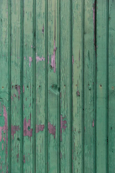 旧木板漆成绿色的背景 — 图库照片