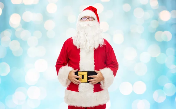 Homme en costume de Père Noël claus — Photo