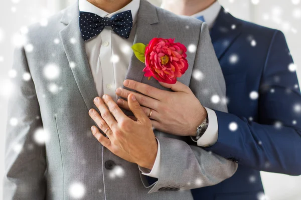 Close up of happy male gay couple — Stock Photo, Image