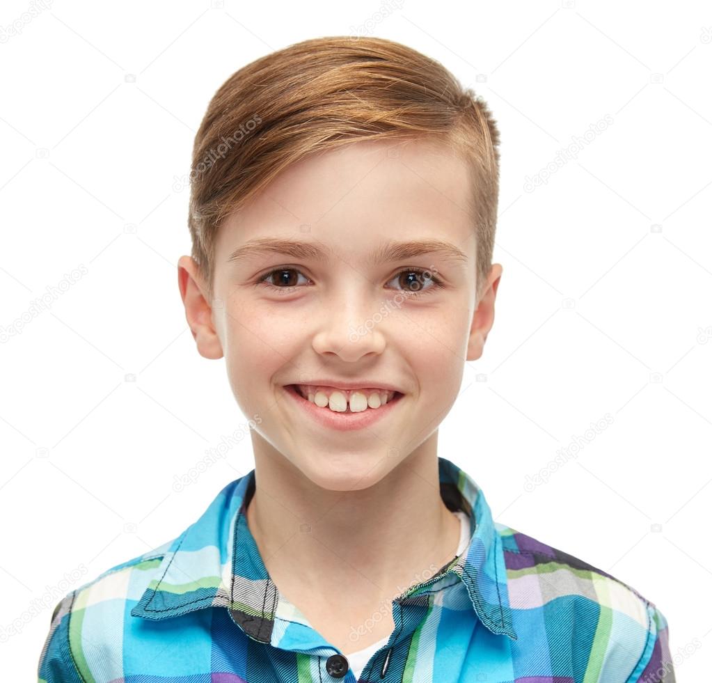 Smiling Boy In Checkered Shirt Stock Photo By ©sydaproductions 91068436