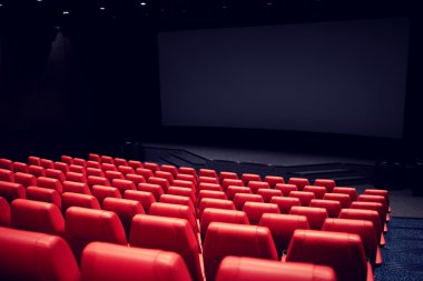 movie theater or cinema empty auditorium clipart