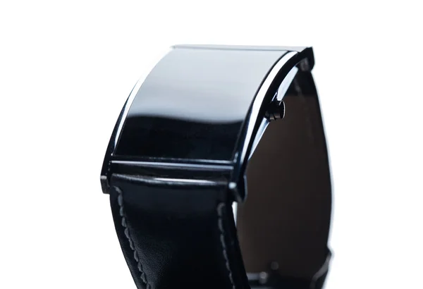 黑色的智能手表的特写 — 图库照片