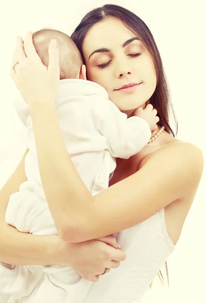 Mãe com bebê menino — Fotografia de Stock