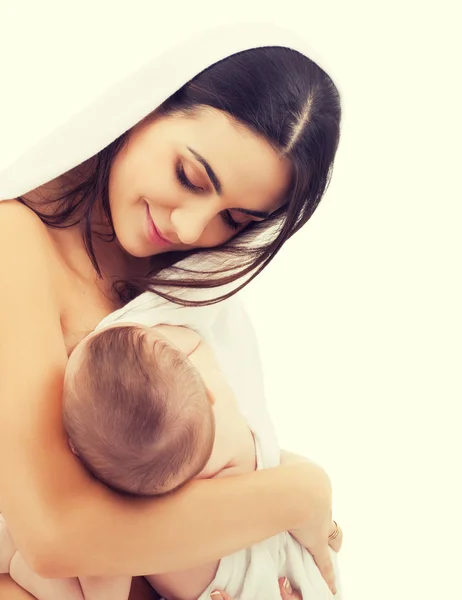 Felice madre con adorabile bambino — Foto Stock