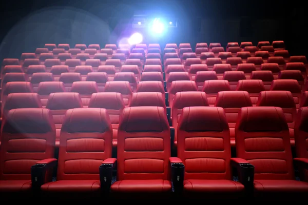 Movie theater empty auditorium with seats — Stock Photo, Image