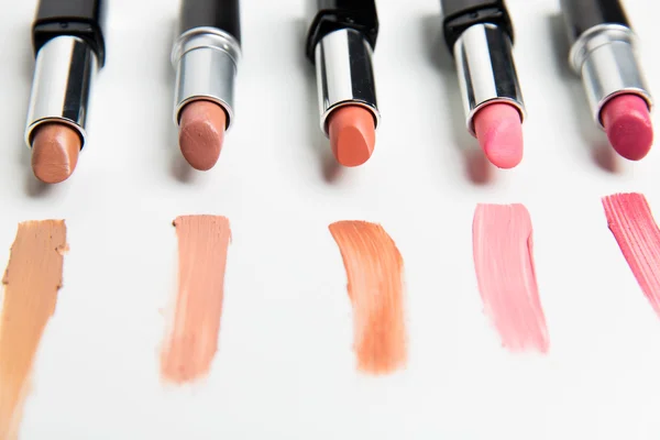 Close up of lipsticks range — Stock Photo, Image