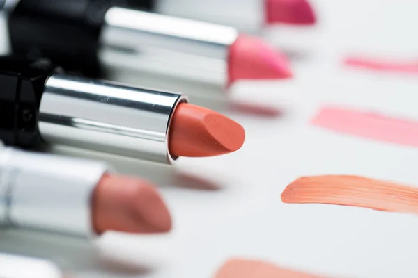 Close up of lipsticks range — Stock Photo, Image