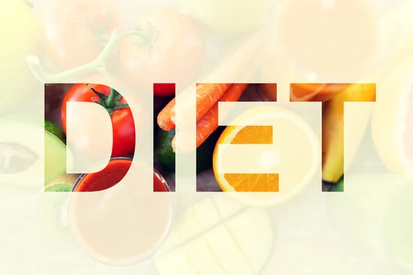 Sehat makan dan konsep diet vegetarian — Stok Foto