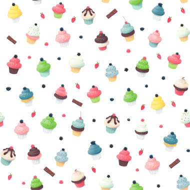 Kremalı kek minyatür