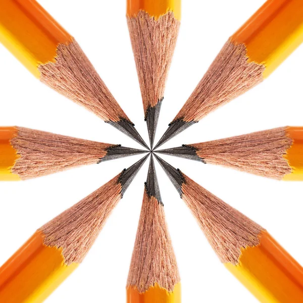 Pattern of a sharpened pencil — Stock Photo, Image