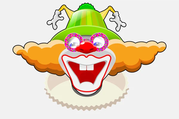 Happy clown — Stock Vector