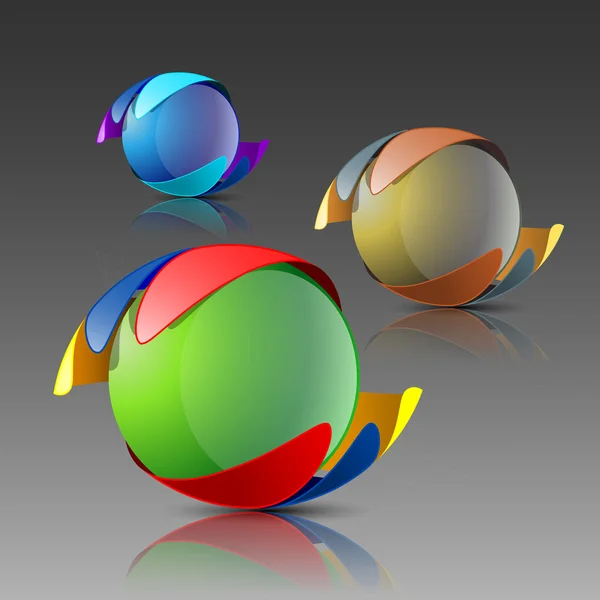 Logo 3d — Stockvector