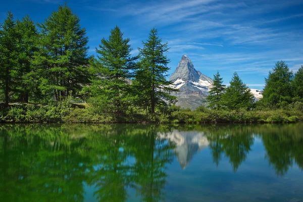 Matterhorn y Grindjisee Imagen De Stock