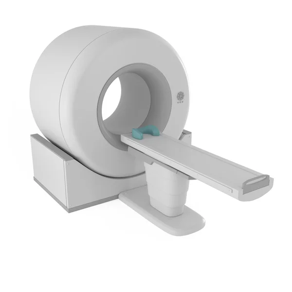 Manyetik rezonans Görüntüleyici MRI tarayıcı üzerinde beyaz izole