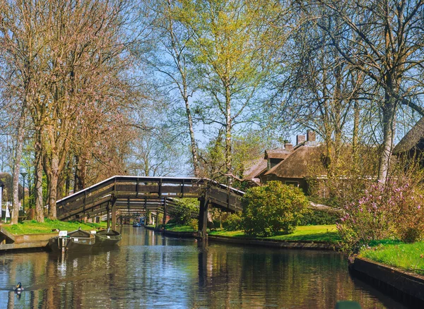 Printemps à Giethoorn, Pays-Bas — Photo