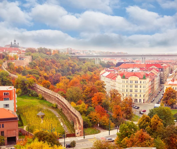 Vue sur Prague automnale — Photo