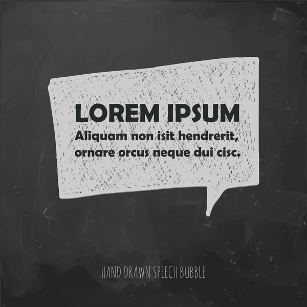 Burbuja de habla en una pizarra — Archivo Imágenes Vectoriales