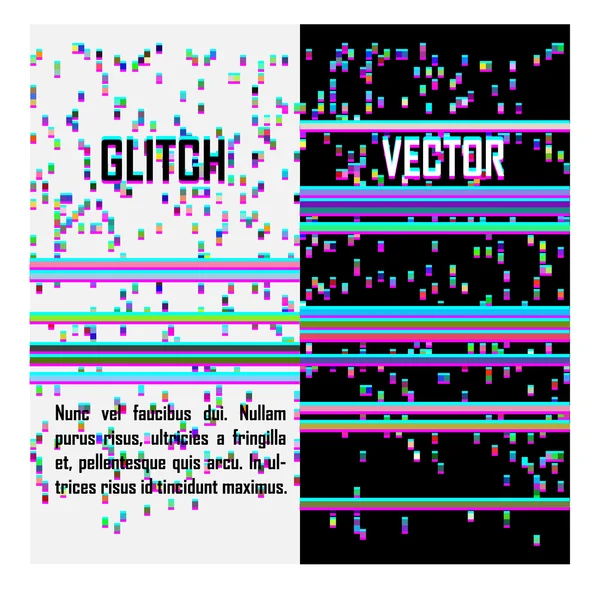 Vector glitch fondo — Vector de stock