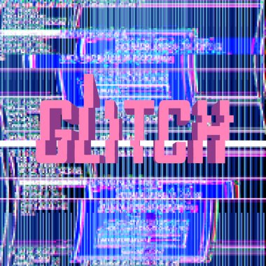 glitch digital background clipart