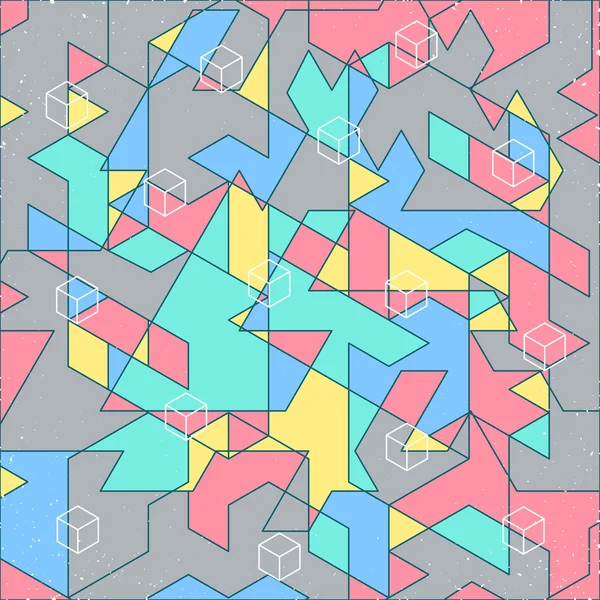 Isometrisches Digitales Muster — Stockvektor