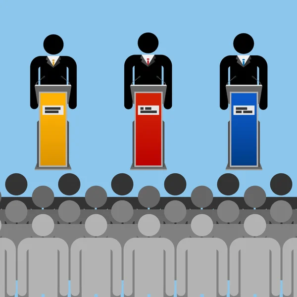 Concepto de elecciones modernas — Archivo Imágenes Vectoriales