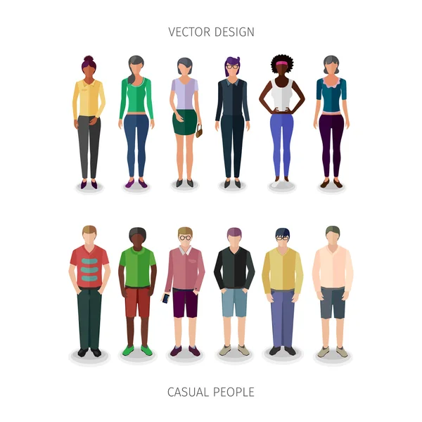 Vector people collection — Stock Vector