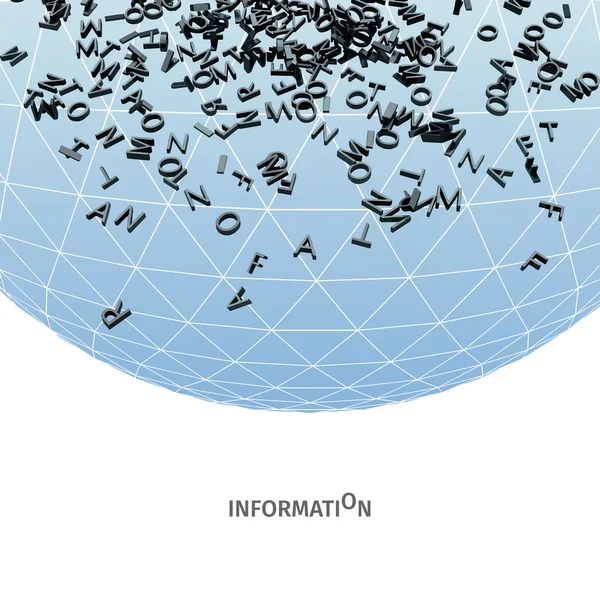 Wereldwijde informatie concept — Stockvector