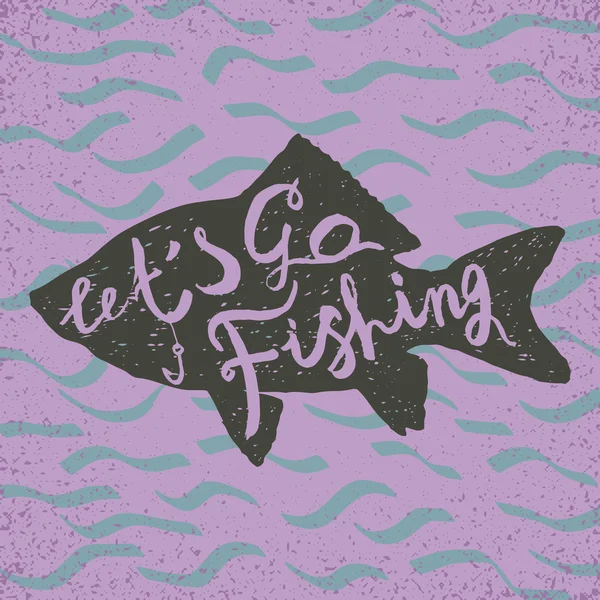 Allons pêcher. — Image vectorielle