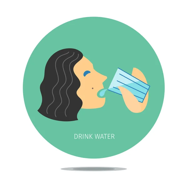 Drink more water — Stock Vector