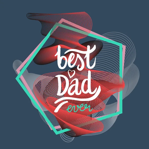 Beste papa wenskaart — Stockvector