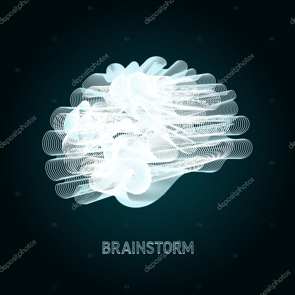 digital brain concept