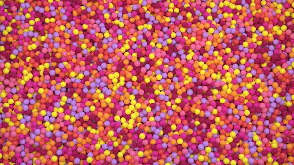 Komik küçük topları olan soyut dijital çok renkli arkaplan — Stok fotoğraf