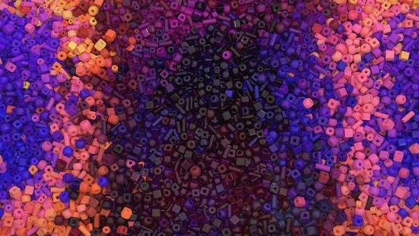 Astratto sfondo multicolore con migliaia di belle perline — Foto Stock