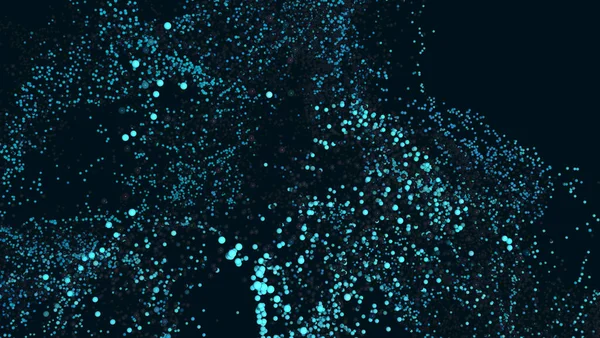 Des milliers de particules minuscules fond multicolore numérique — Photo