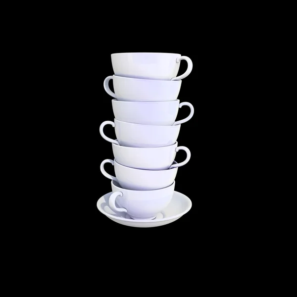 Чайні чашки — стокове фото