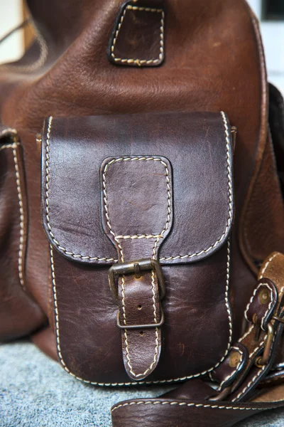 Leather bag — Stock Photo, Image