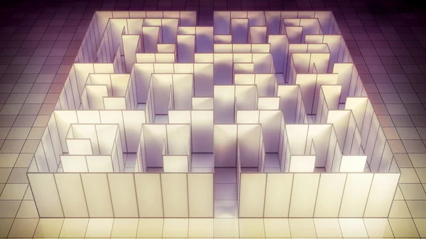 Labirinto retrô — Fotografia de Stock