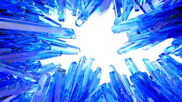 Blaukristalle — Stockfoto